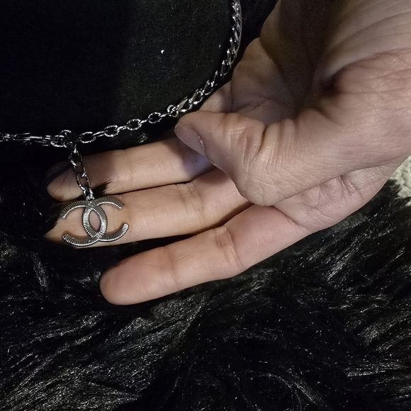 Chanel 18kgp Gold and Silver Chain Necklace - Picture 5 of 7